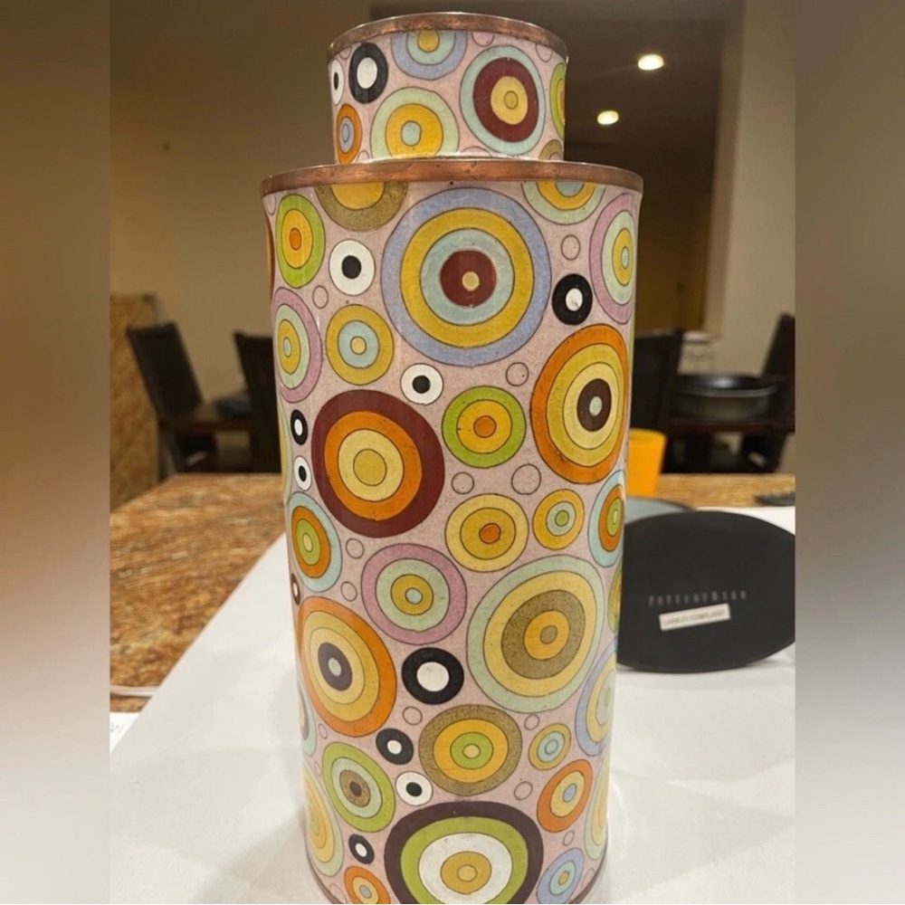 Multicolor Circle Design Vase